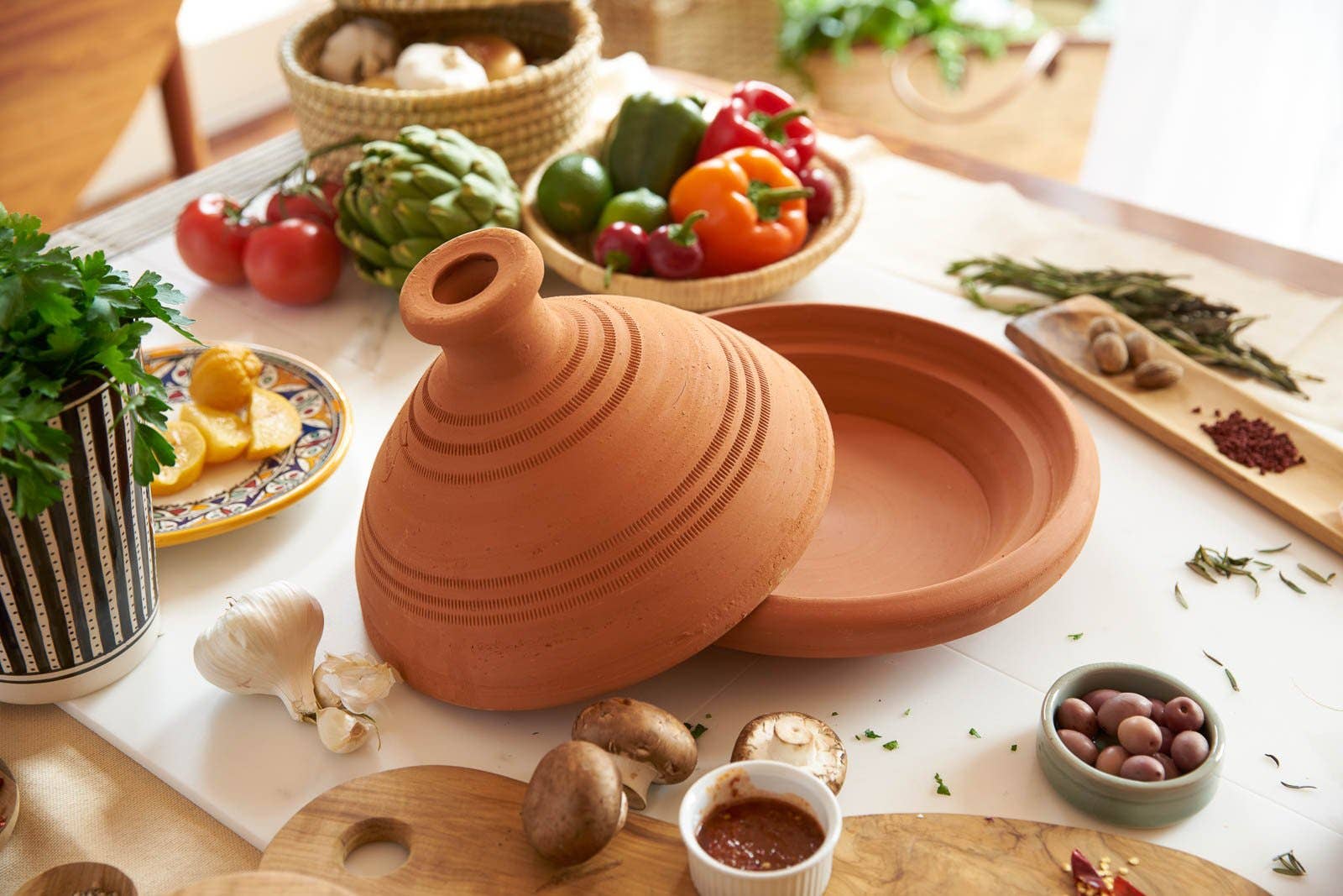 Authentic Unglazed Moroccan Tagine