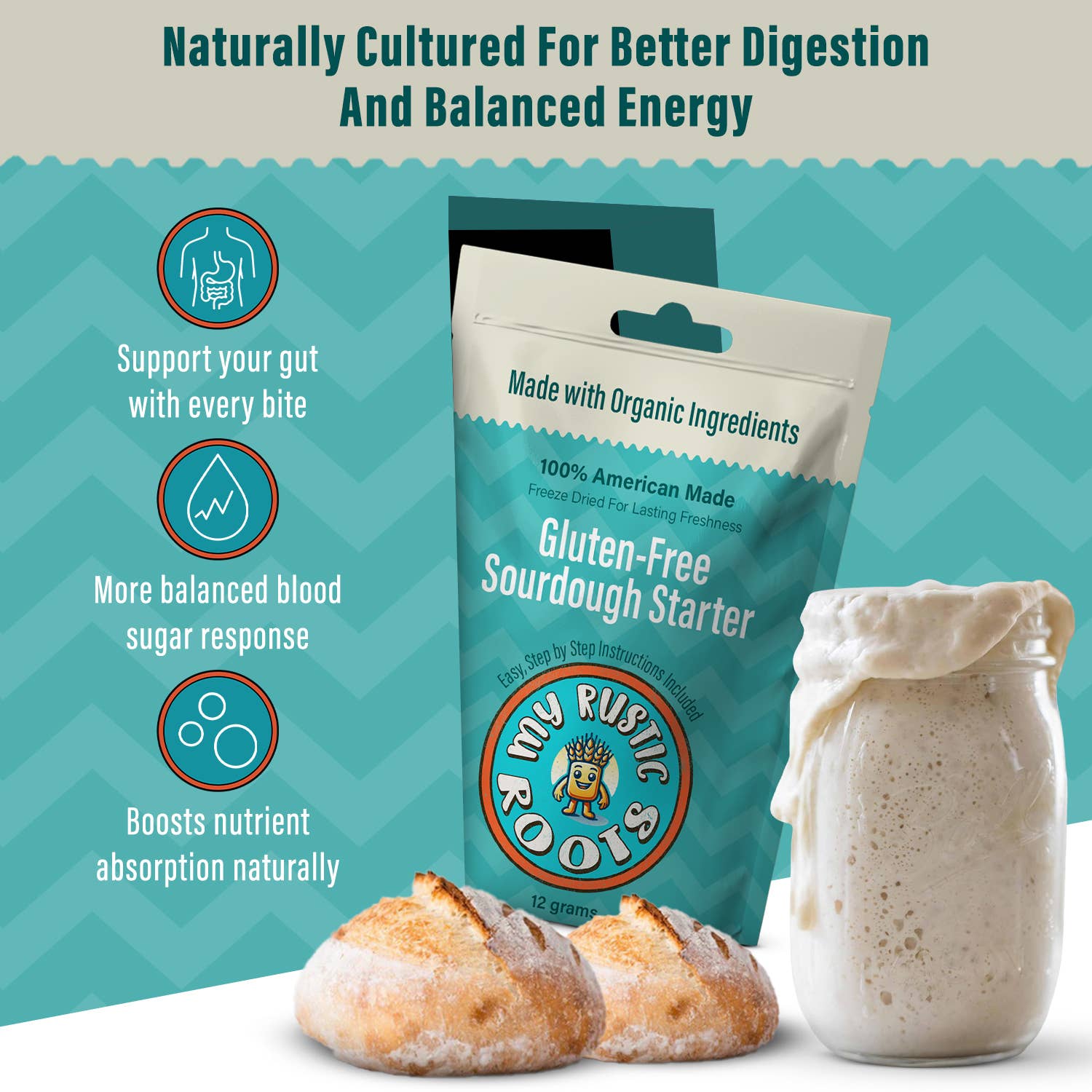 Gluten-Free Sourdough Starter Culture - Organic