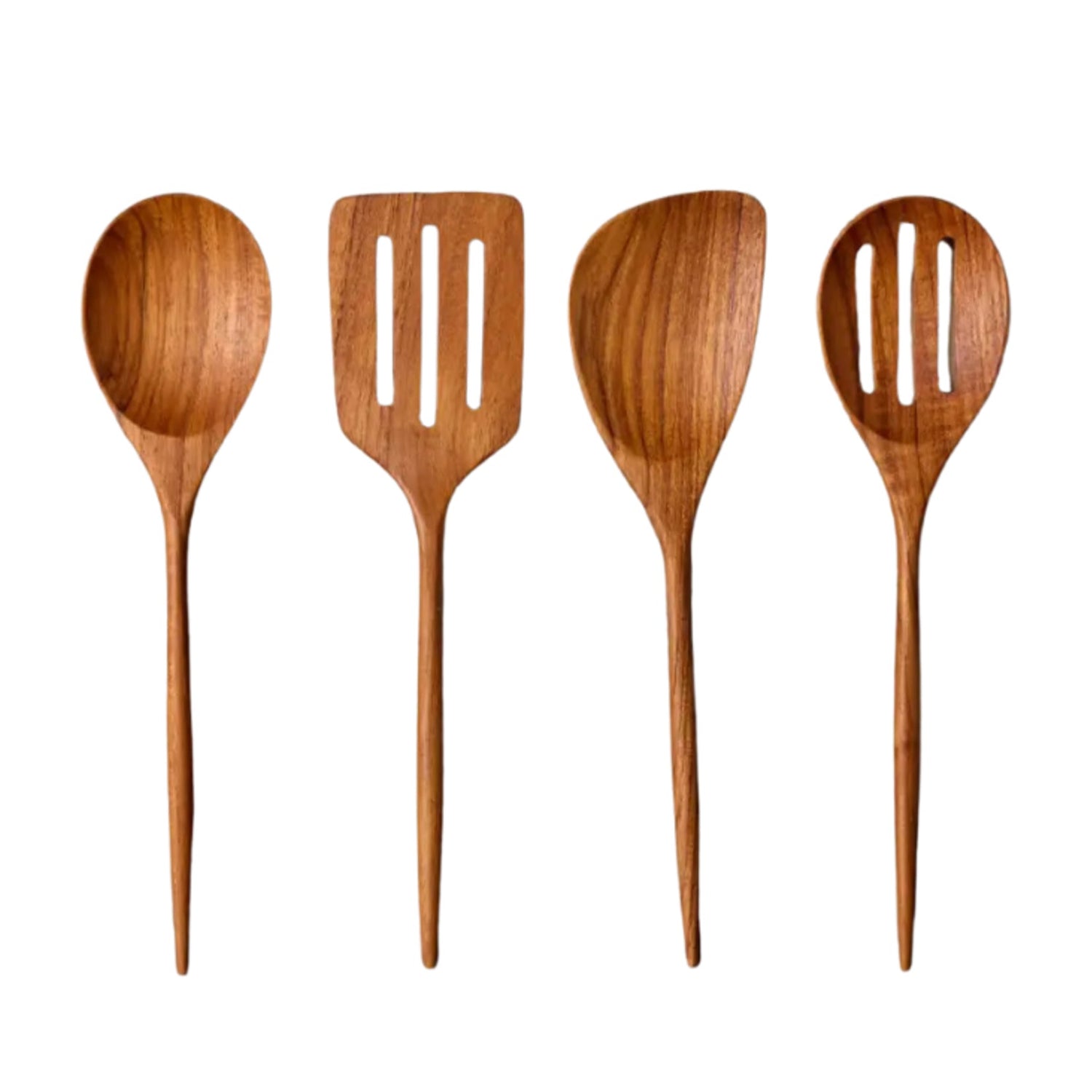 Padma Teak Mini Kitchen Utensils, Set of 4