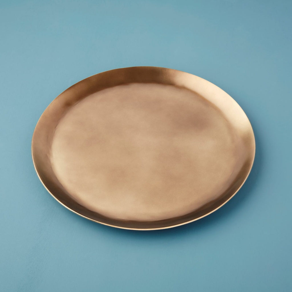 Aged Bronze Charger Plate