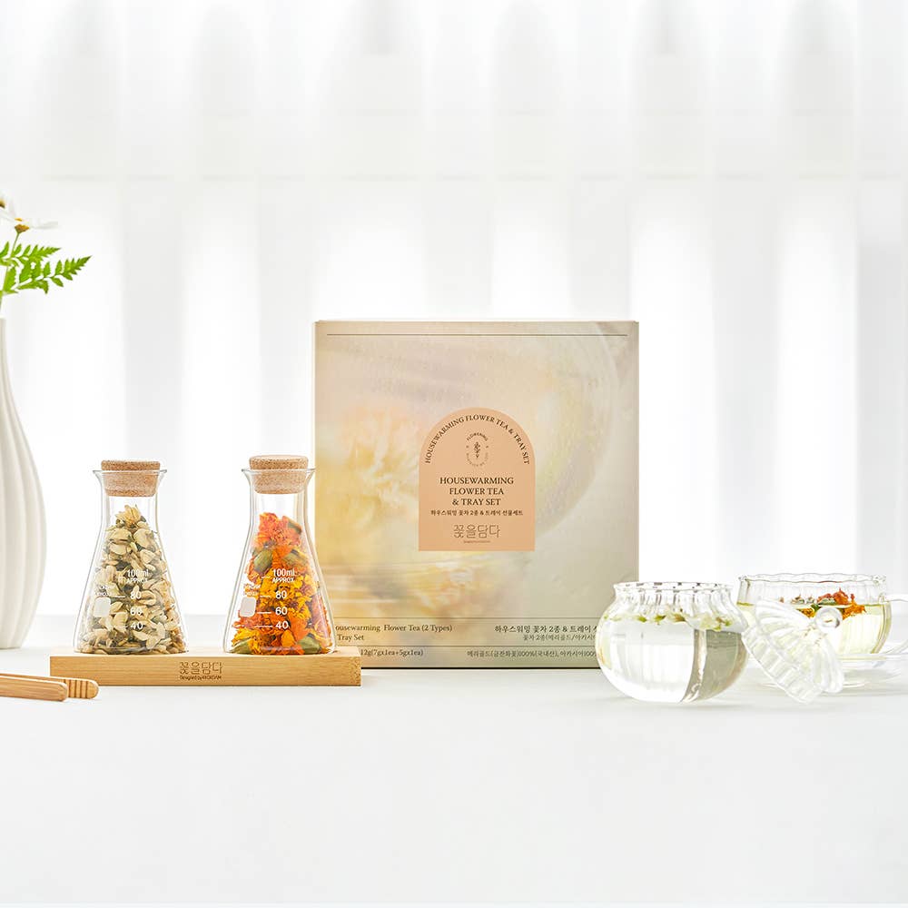 Housewarming Flower Tea Gift Set -5