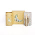 Monista tea packaging with a gold canister and box on a white background