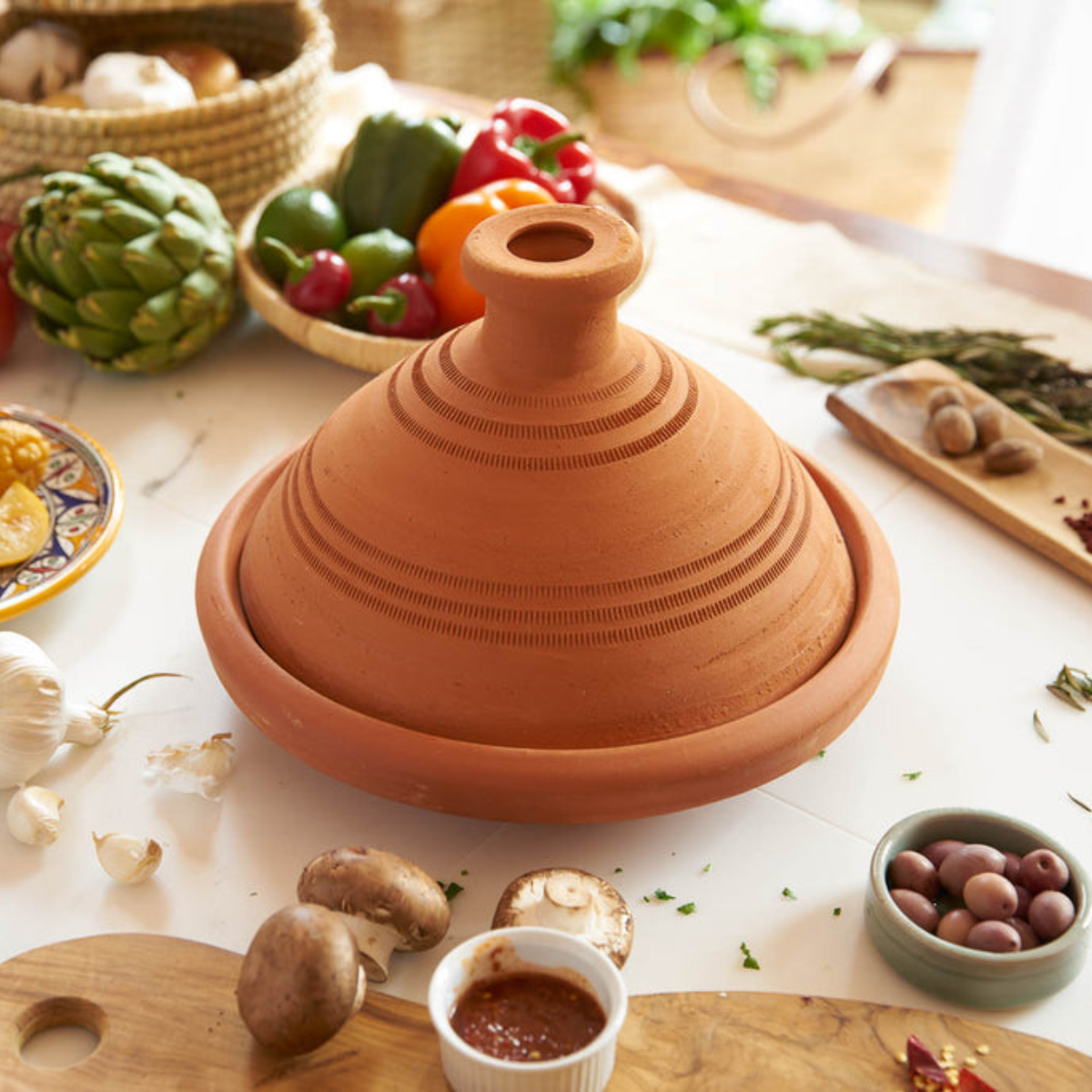 Authentic Unglazed Moroccan Tagine