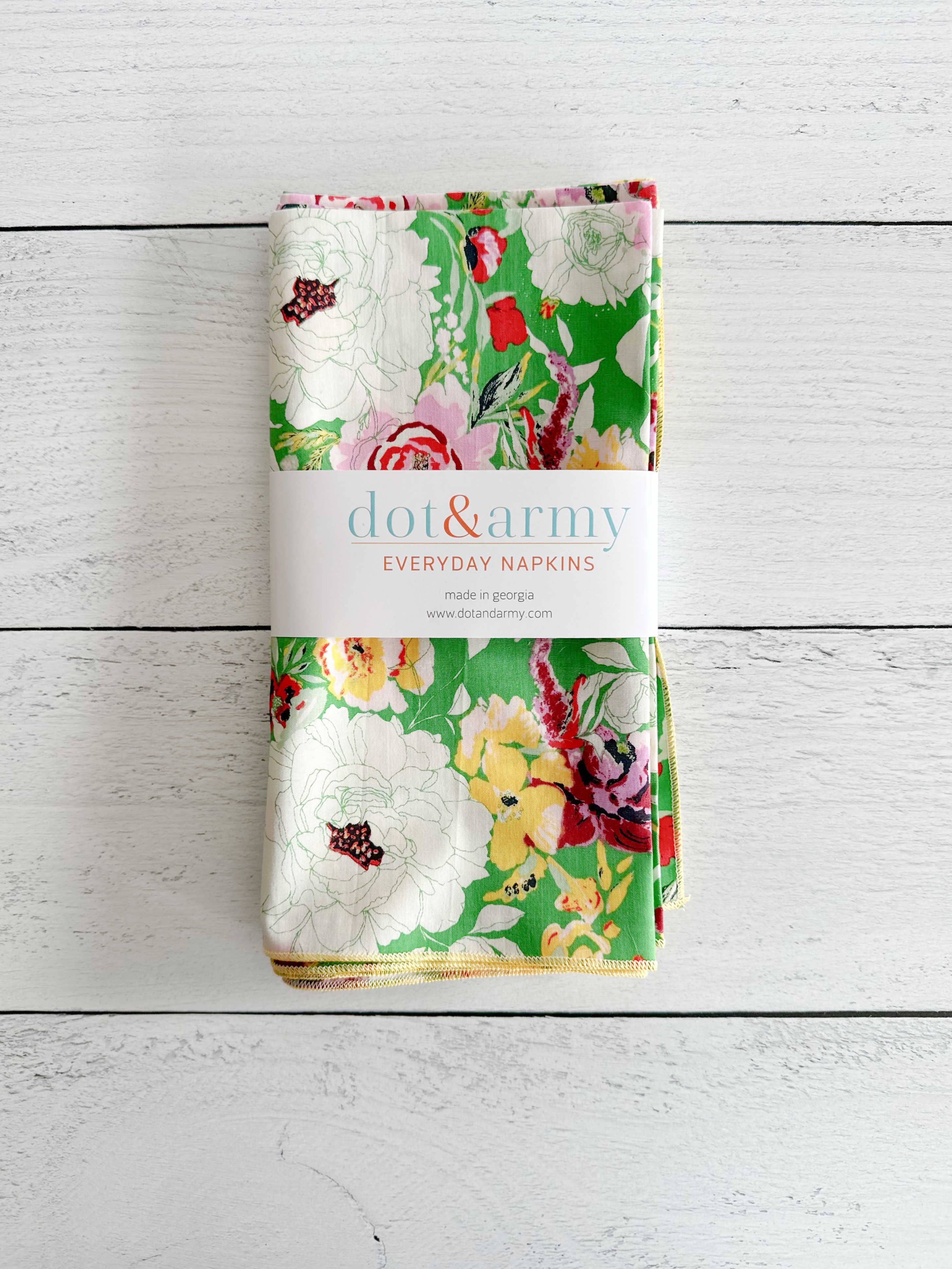 Terrace Garden Cloth Napkins, set of four