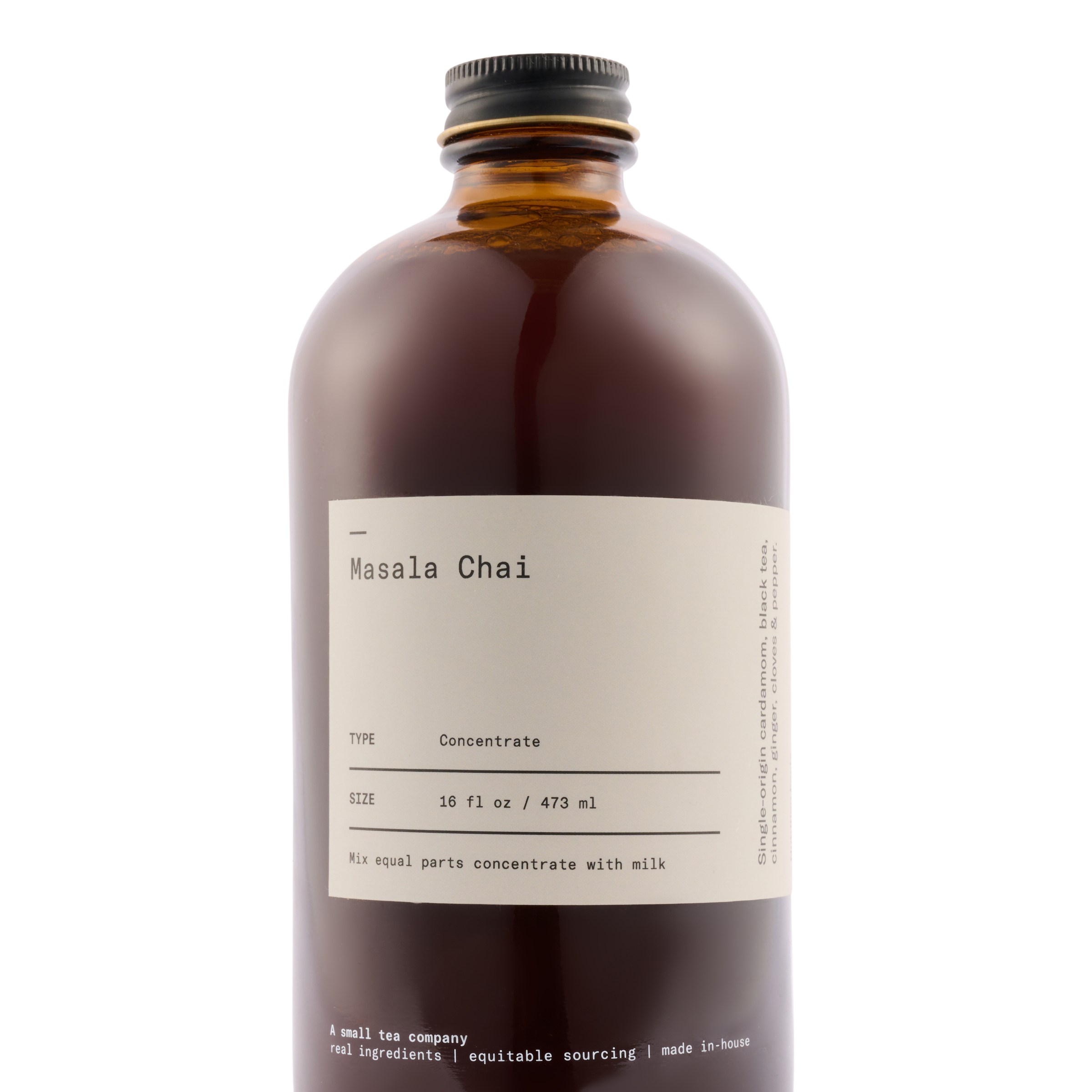 Brown bottle labeled &