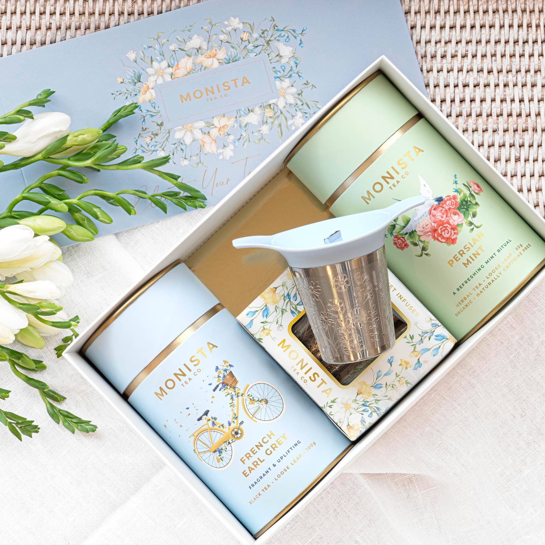 Tea Infuser Basket - Blue