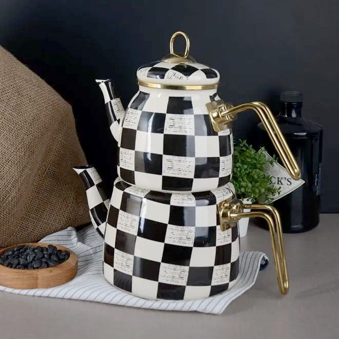Jana Checkered Teapot