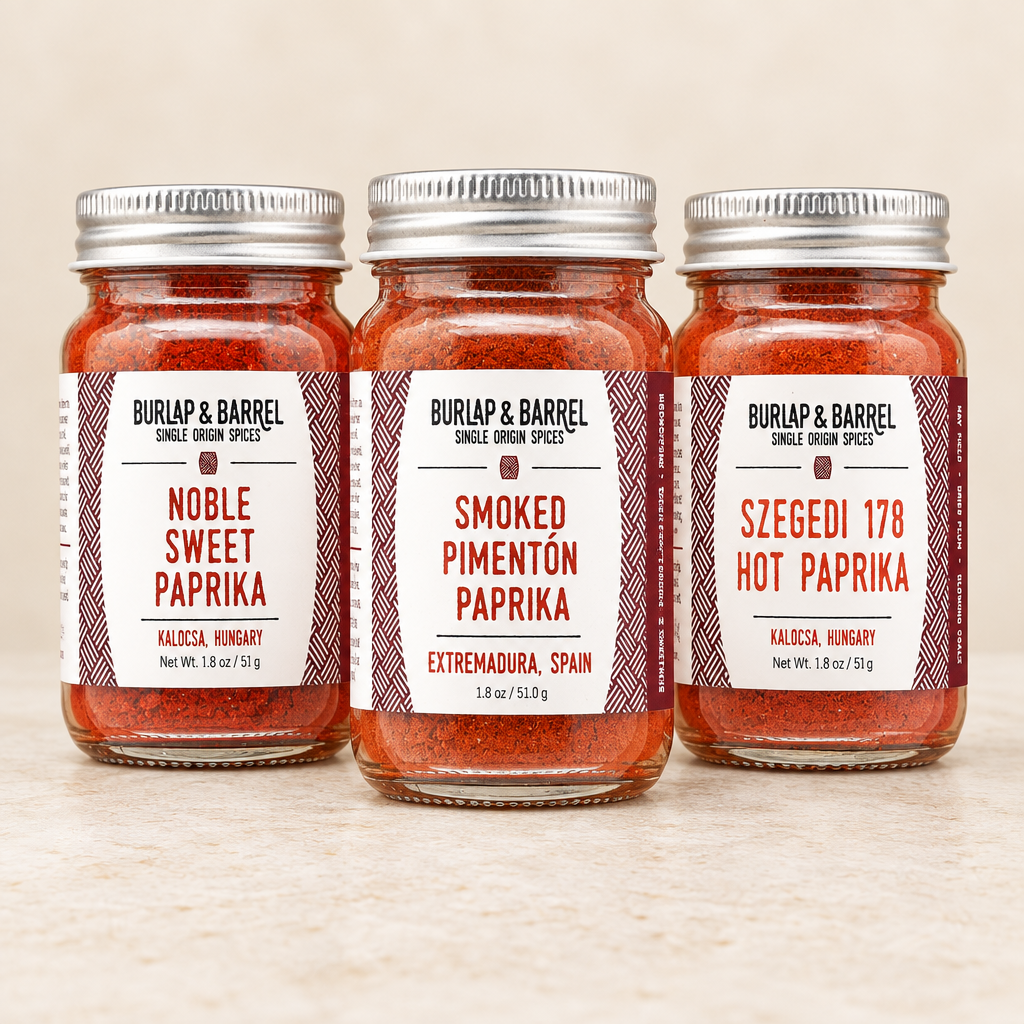 Paprika Variety Bundle with three spice jars