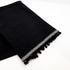 Black Tea Towel With Edging - Tea + Linen