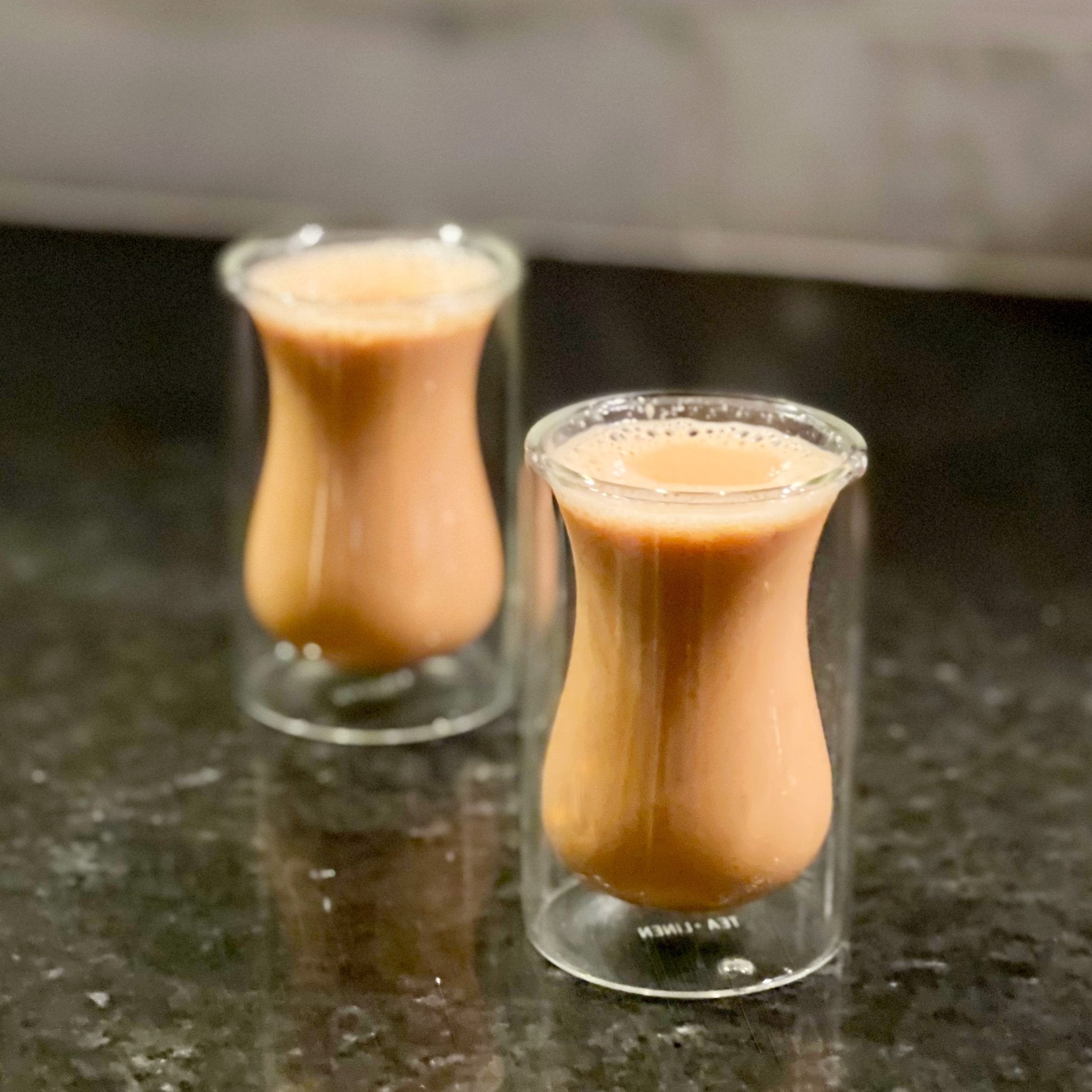 Double Wall Glass Tea Cup - Set of 6 - Tea + Linen