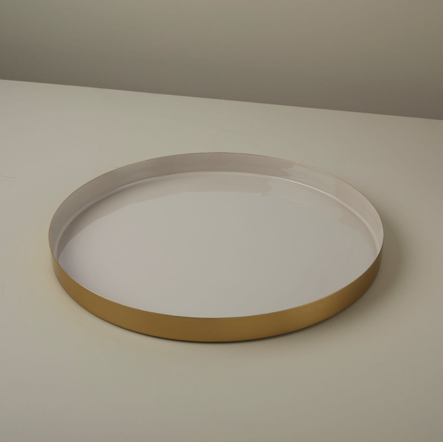 Halo Enamel Serving Tray - Large - Tea + Linen