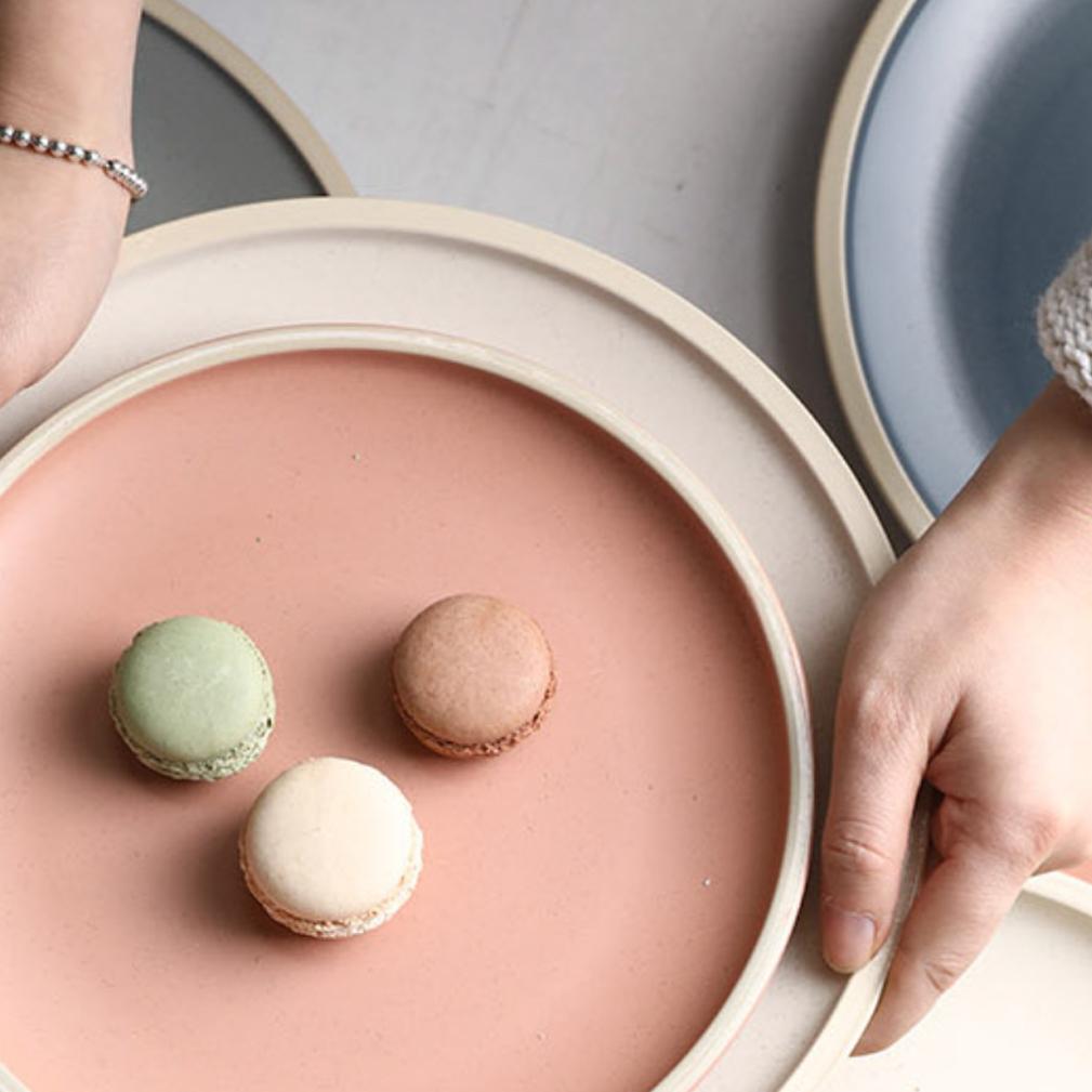 Kane 10" Stone Dinner Plate - Tea + Linen