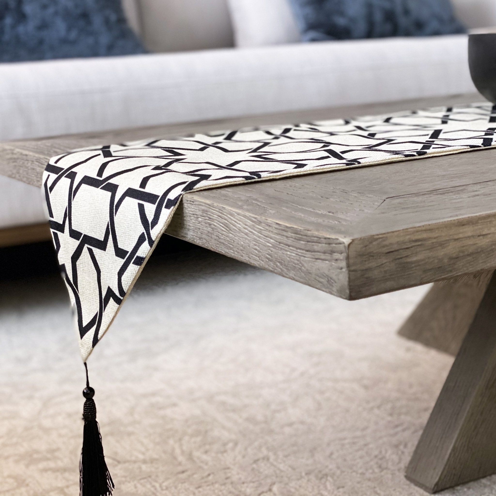 Khatam Table Runner - Tea + Linen