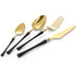 Laurel Flatware Set - Black and Gold - Tea + Linen