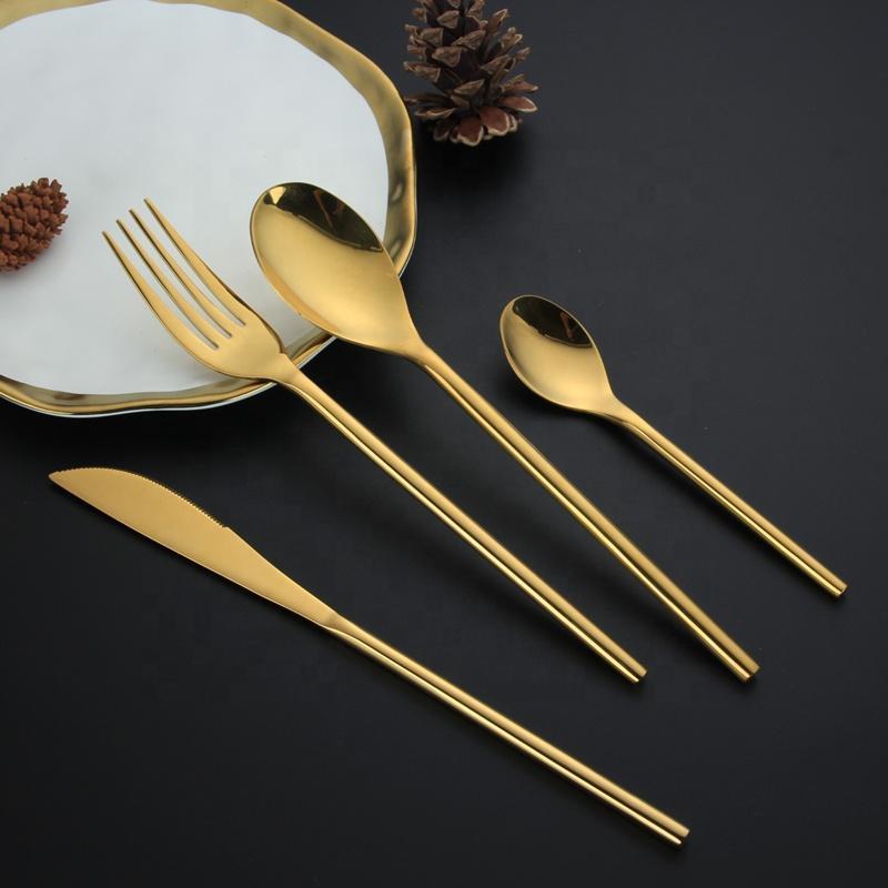 Lola Gold Flatware Set - Tea + Linen