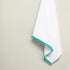 Teal Pom Pom Tea Towel - Tea + Linen