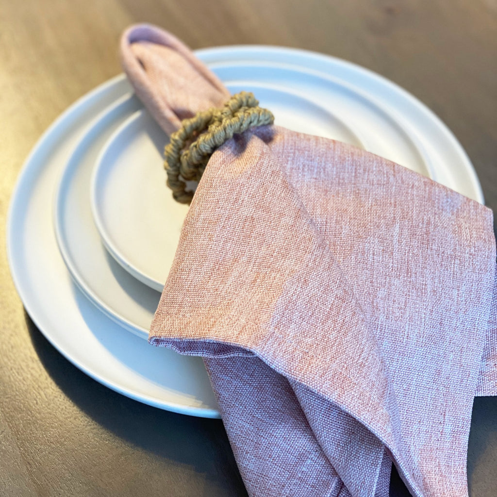 Vintage Linen Napkin - Set of 4 - Tea + Linen
