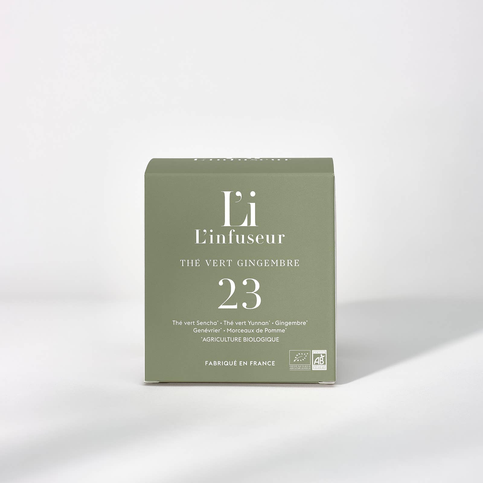 Green box with white text on a white background