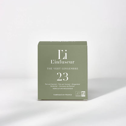 Green box with white text on a white background