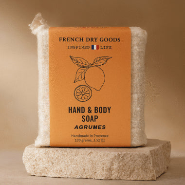 French Dry Goods Hand &amp; Body Soap Set of 10, Agrumes