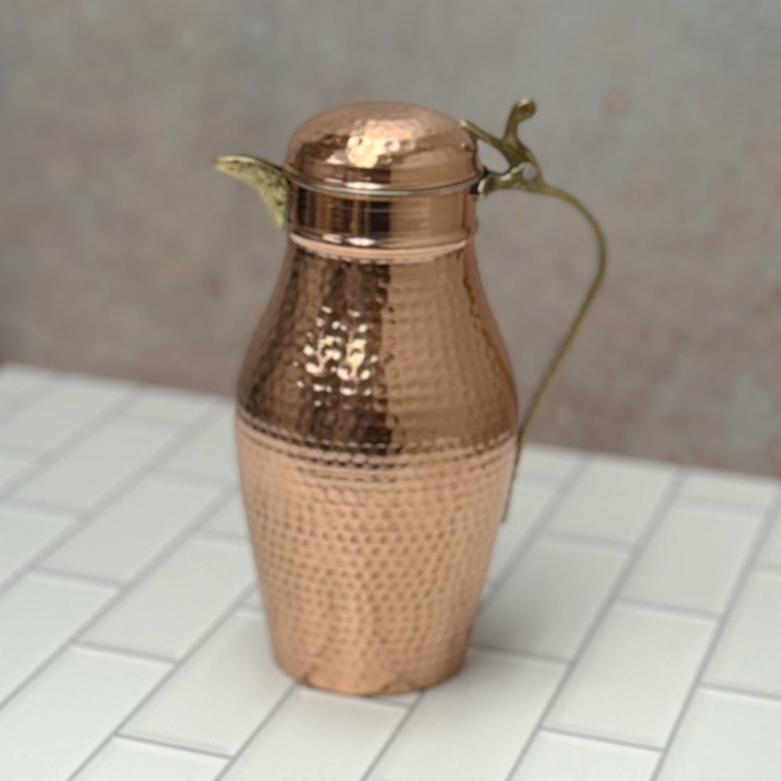 Turkish Hand Hammered Copper Pitcher