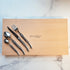 Laguiole 24 Piece Flatware Set, Platine Stainless Steel in Wood Presentation Box