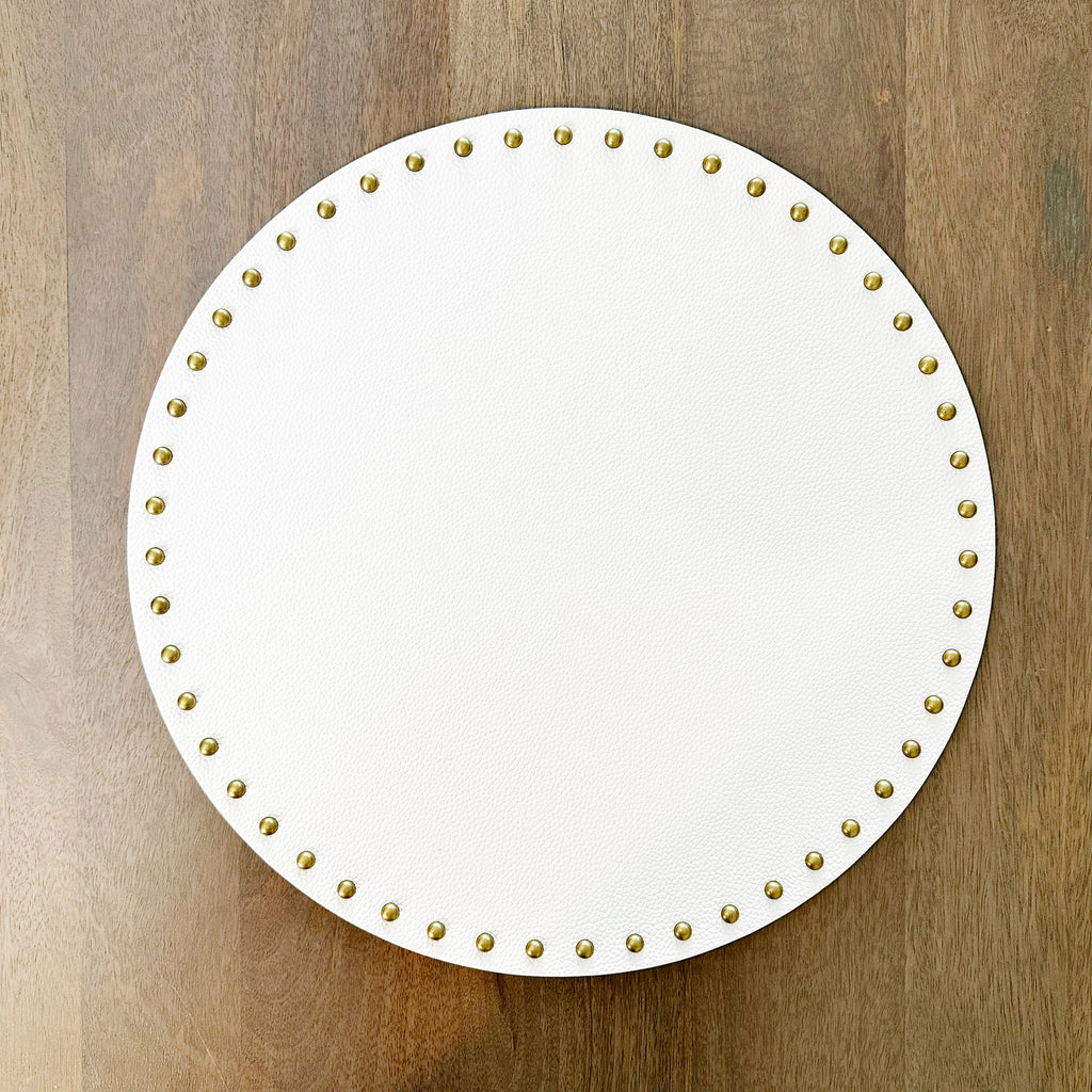 Harvey Studded Leather Placemats - Set of 4