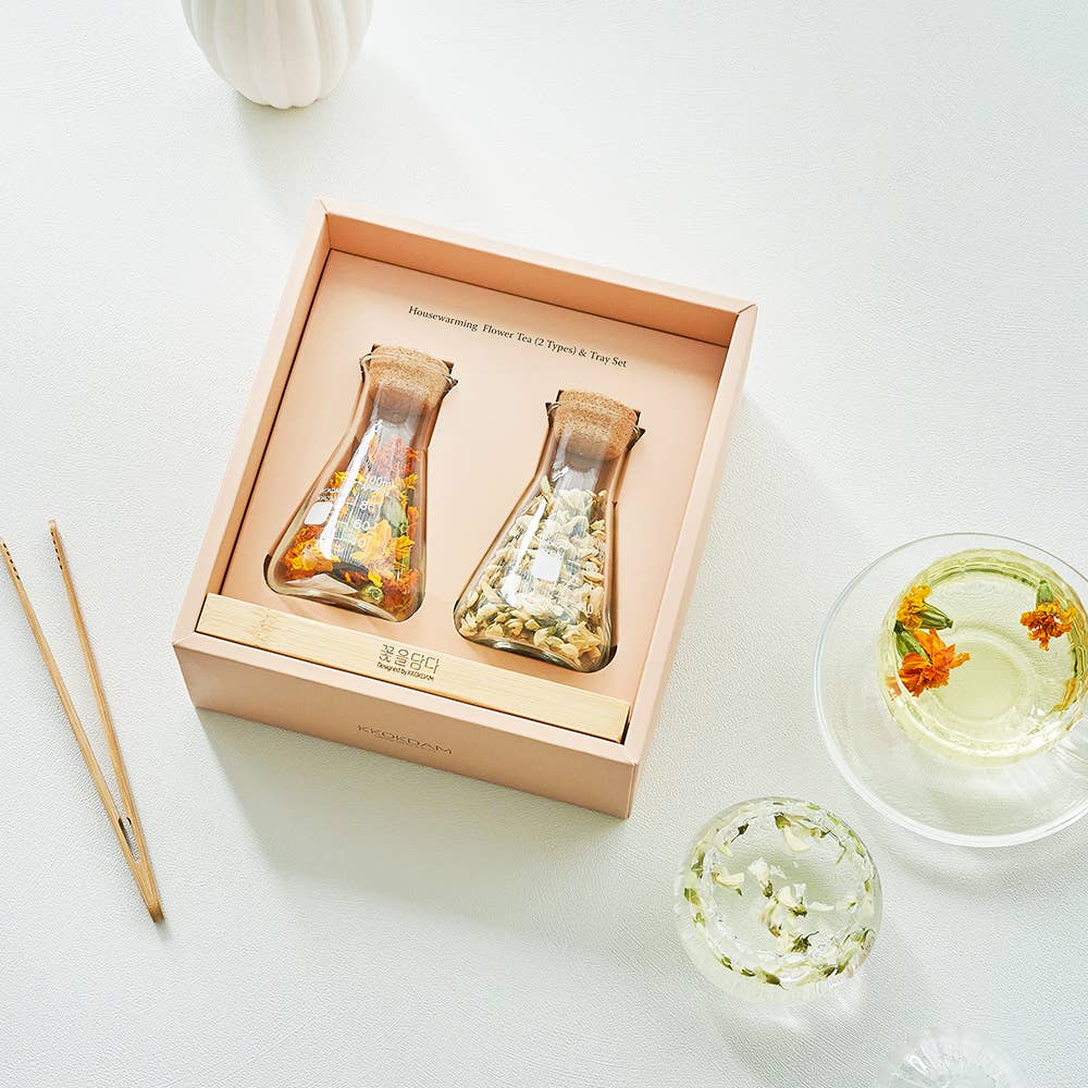 Housewarming Flower Tea Gift Set