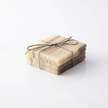 Zebra Onyx Coasters