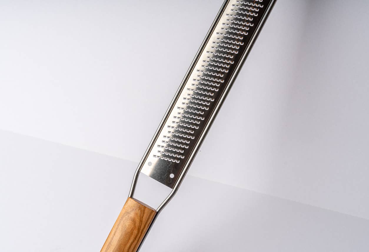 Close up of a fine Italian Mandolin Paddle Grater