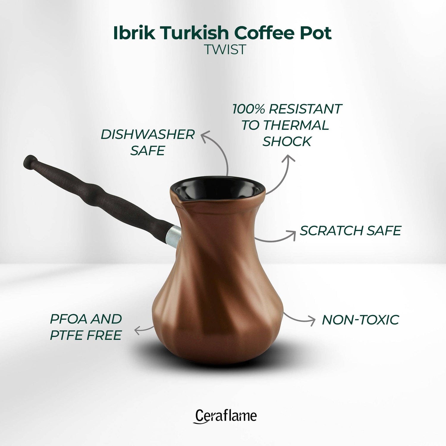 Handcrafted Ceramic Ibrik – 18.6 oz