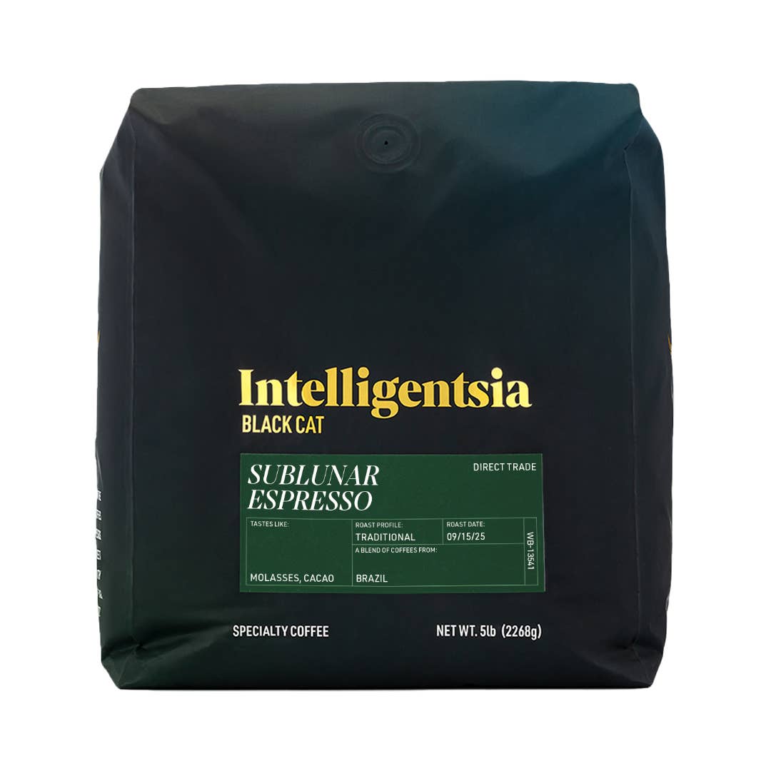 Black Cat Sublunar Espresso, 5lb Whole Bean