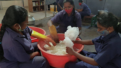Shibori Hand Dyed Napkins - Set of 4