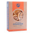 Box of dehydrated oranges with Blue Henry branding on a white background
