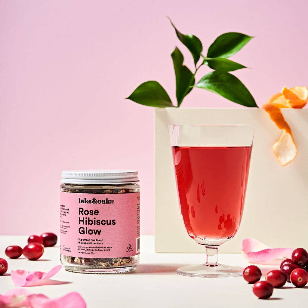 Rose Hibiscus Glow - Superfood Tea Blend – Tea + Linen