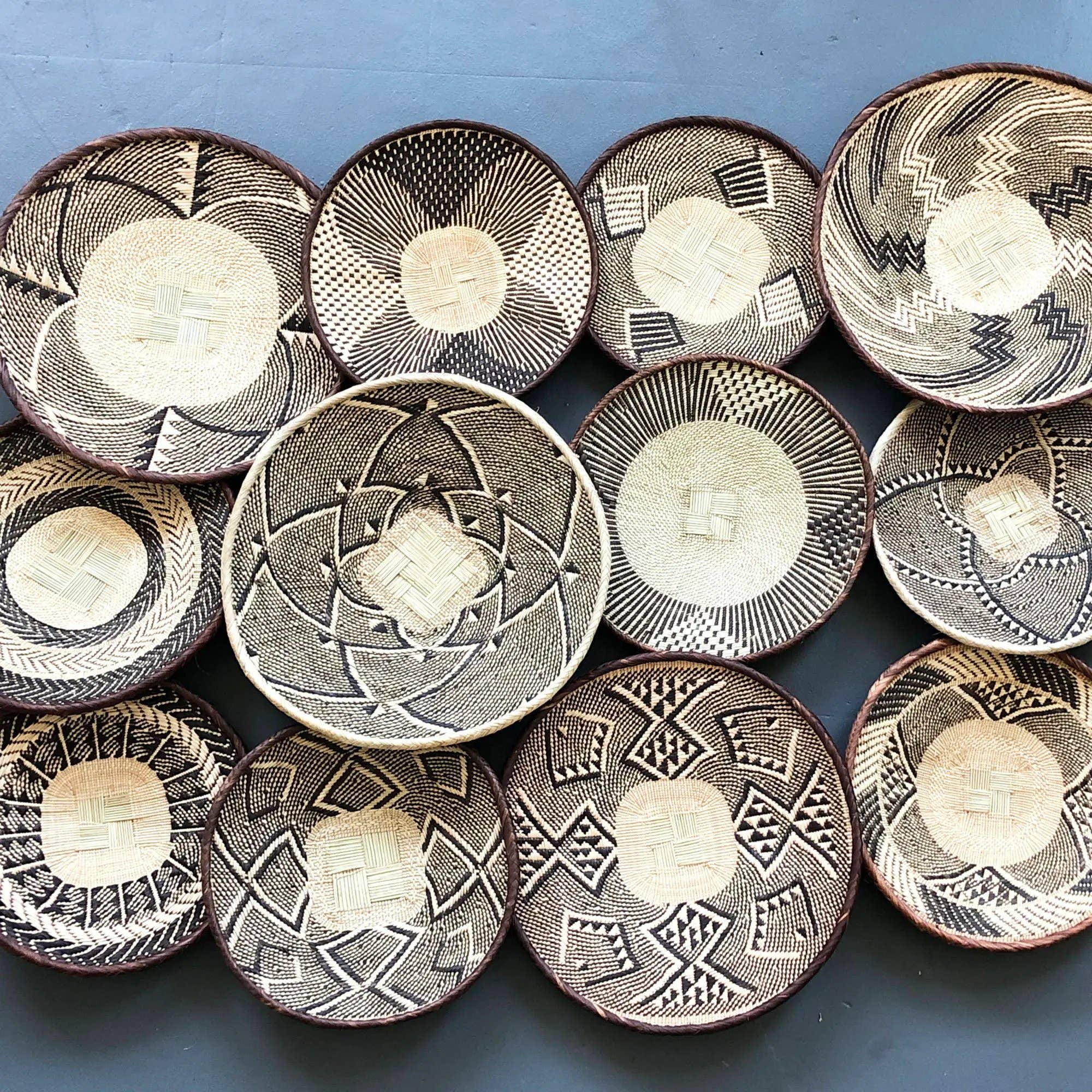Handwoven Binga Wall Basket — Zimbabwe