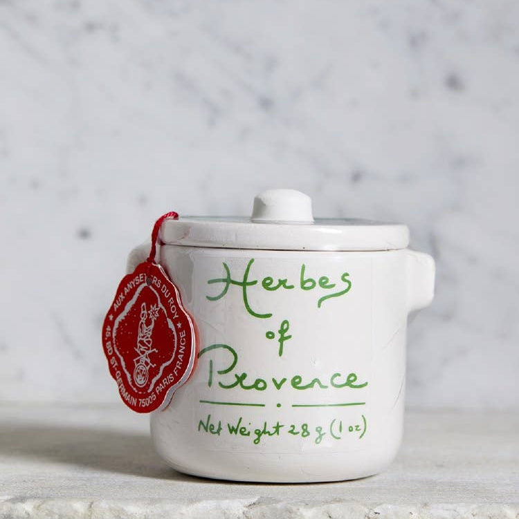 White ceramic container with &