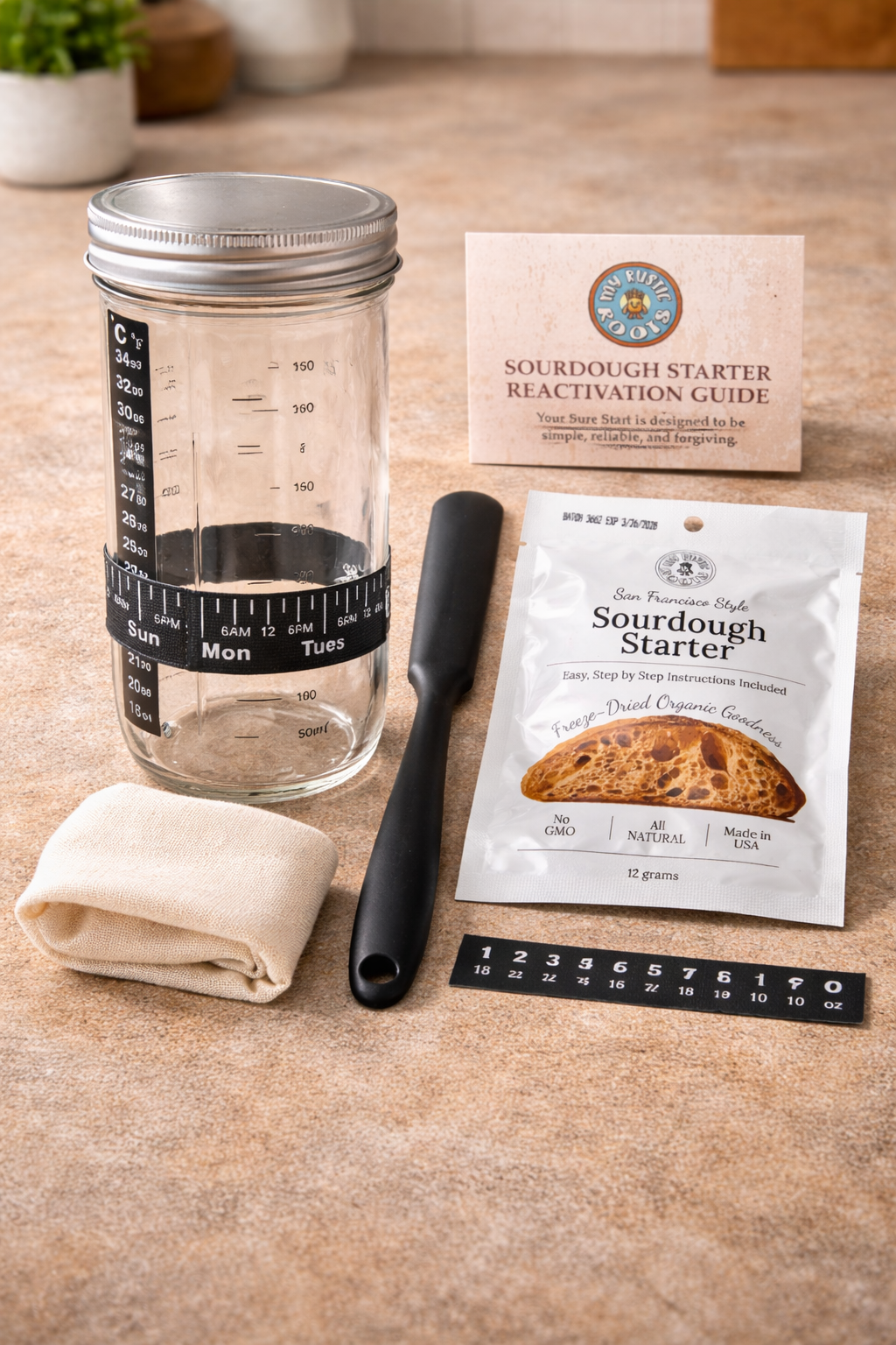 Sourdough Starter Jar Kit + Starter