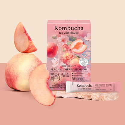 Flower Kombucha Powder: Peach &amp; Cherry Blossom