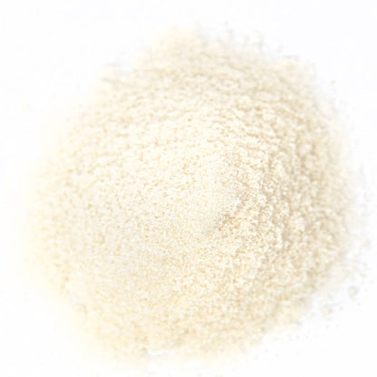 Mound of lime cocktail rimming salt on a white background