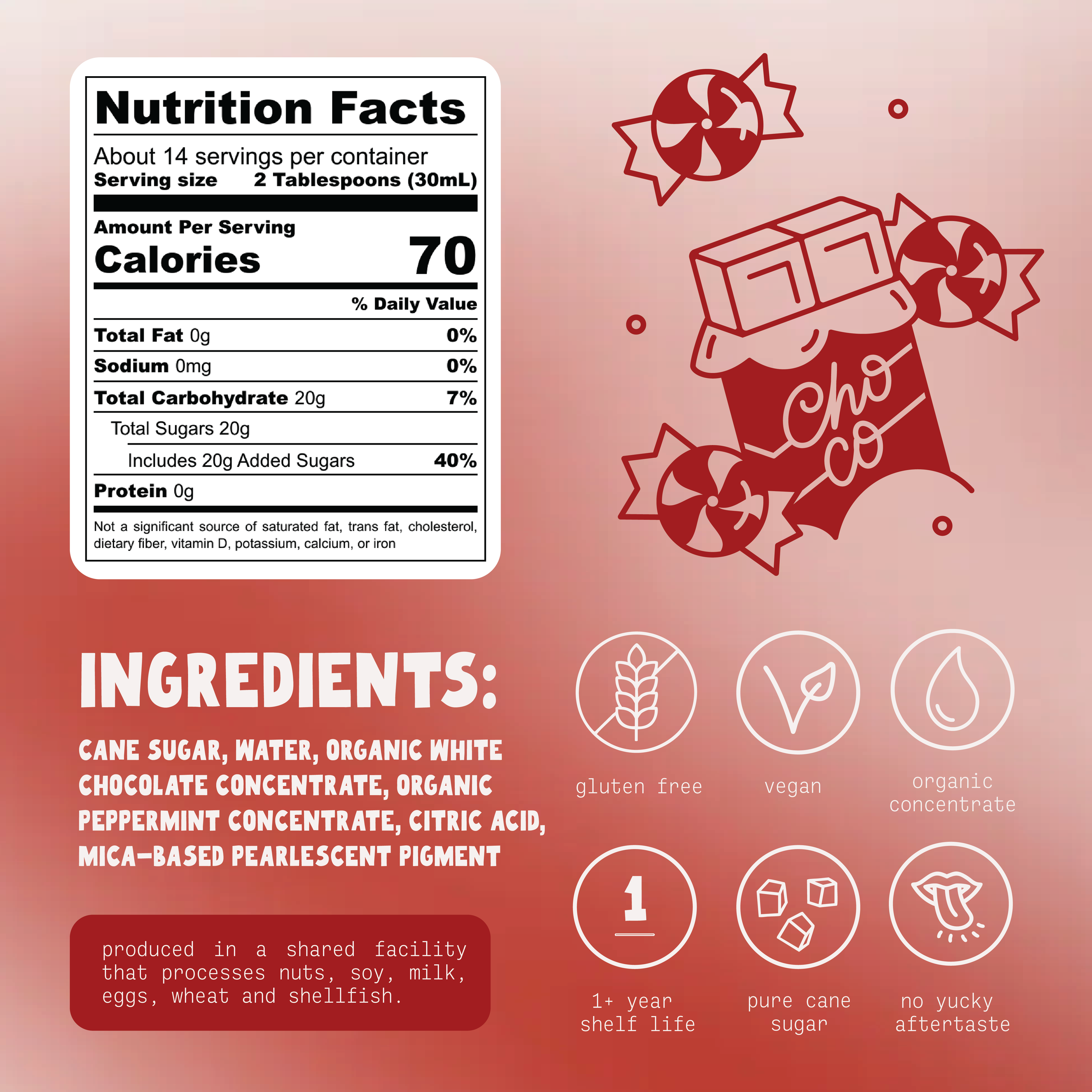 Frosty Peppermint White Chocolate Syrup