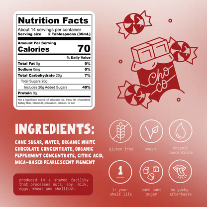 Frosty Peppermint White Chocolate Syrup