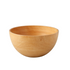 Mango wood salad bowl on a white background