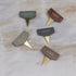 Five cheese type markers labeled &