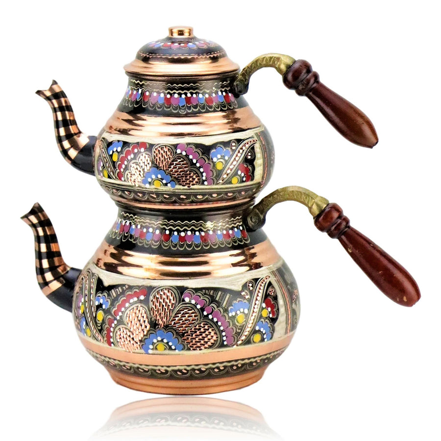 Enamel Teapot Set / Turkish Tea Pot Set, Turkish Samovar Tea Maker, Tea  Kettle