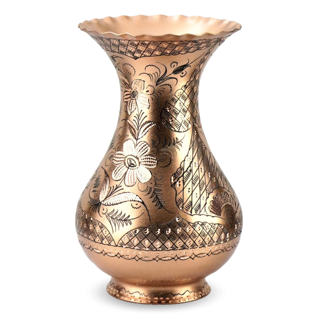 Cicek Copper Vase