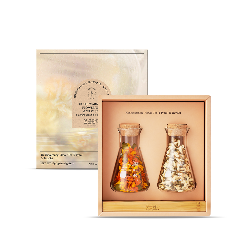 Housewarming Flower Tea Gift Set