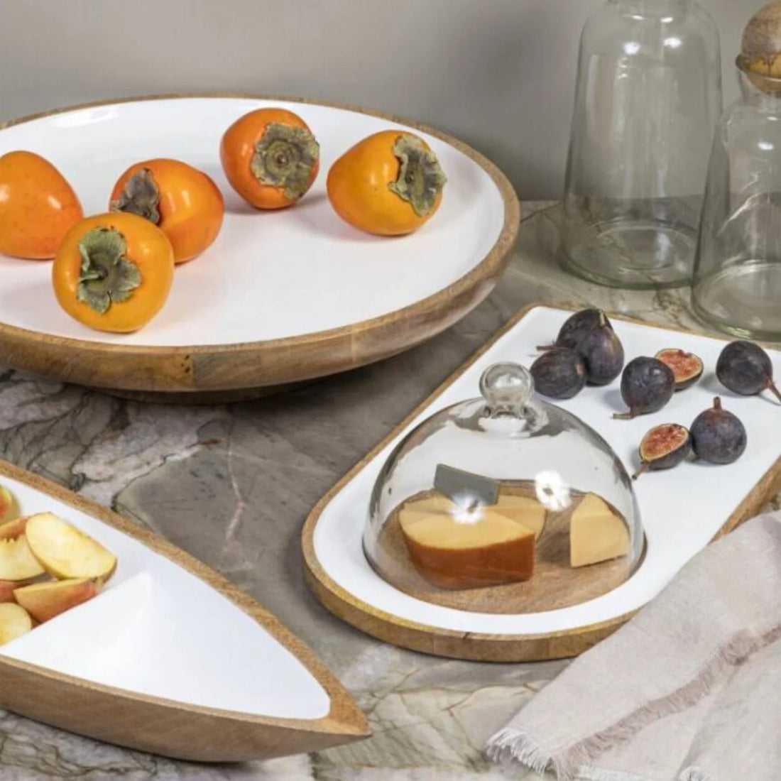 Madras Classic Footed Platter 2