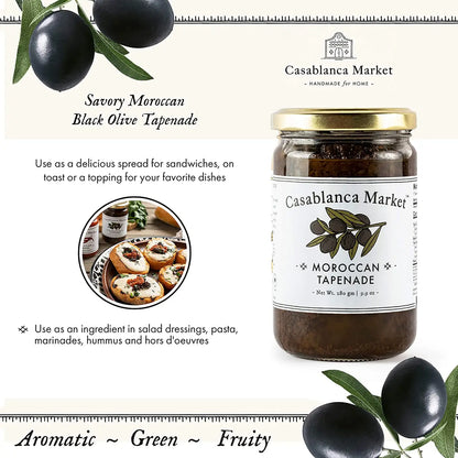 Casablanca Market Moroccan Black Olive Tapenade Spread