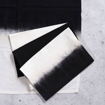 Black Ombre Cotton Dinner Napkins - Set of 4